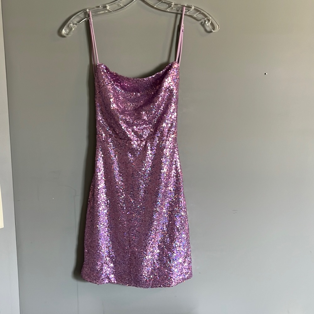 Lulu in the Sky Sequin slip dress